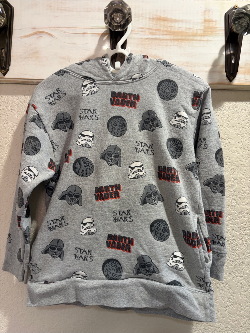 Star Wars Darth Vader Grey Boys Hoodie Sweater